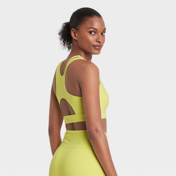 🐞3for $30🐞Women’s Asymmetrical Cut Out Racerback Bra Joy Lab - Picture 2 of 2